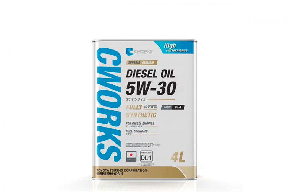 Масло моторное CWORKS SUPERIA DIESEL OIL 5W30 DL-1, 4л